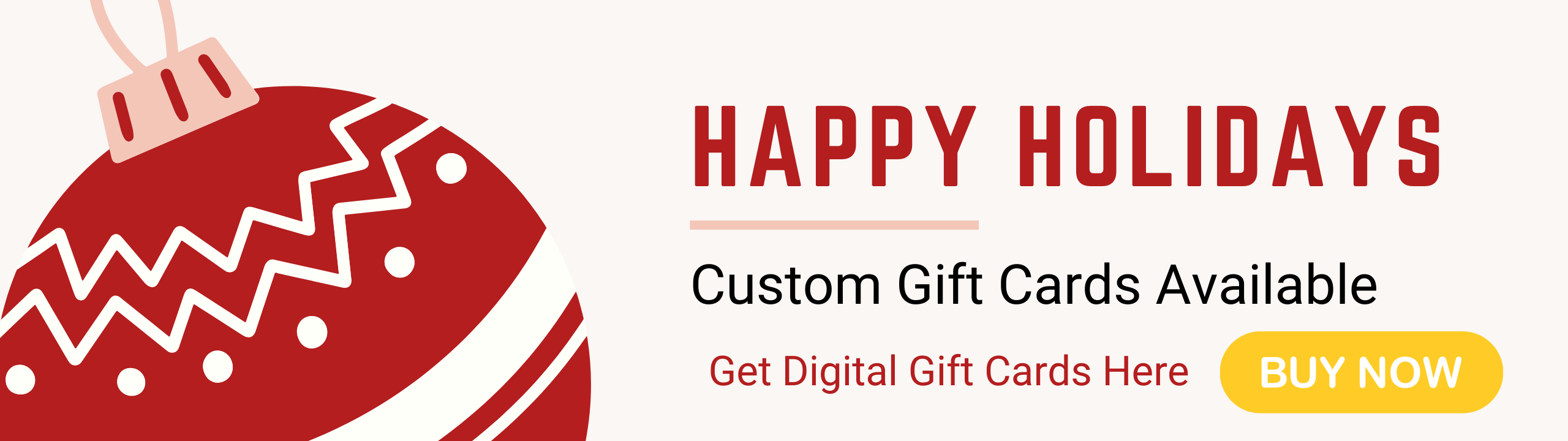 Gift Card website banner